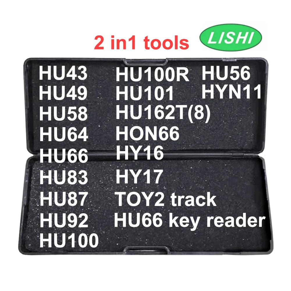 Lishi 2 in 1 HU43 HU49 HU64 HU66 HU83 HU87 HU92 HU100 HU100R HU101 HU162T8 HU56 HY16 HY17 HON66 TOY2 HYN11